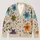 Colorful Crochet Flower Blossoms for Cozy Everyday Layering, Weekend Style, Women All-over Print Knitted Cardigan - 1