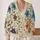 Colorful Crochet Flower Blossoms for Cozy Everyday Layering, Weekend Style, Women All-over Print Knitted Cardigan - 2