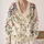 Watercolor Floral Garden With Pink Blooms for Everyday Layering, Women's Spring Style All-over Print Knitted Cardigan - 2