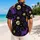 Purple Cats, Skulls And Orange Moons For Halloween Beach Nights And Resort Getaways Hawaiian Shirt - 2