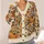 Pumpkins and Wildflowers for Cozy Autumn Layering, Women's Rustic Seasonal Wardrobe Style All-over Print Knitted Cardigan - 4
