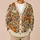 Pumpkins and Wildflowers for Cozy Autumn Layering, Women's Rustic Seasonal Wardrobe Style All-over Print Knitted Cardigan - 6