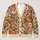 Pumpkins and Wildflowers for Cozy Autumn Layering, Women's Rustic Seasonal Wardrobe Style All-over Print Knitted Cardigan - 1