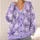 Lavender Ghosts for Cozy Halloween Layers and Casual Fall Outings for Women and Fans All-over Print Knitted Cardigan - 4