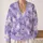 Lavender Ghosts for Cozy Halloween Layers and Casual Fall Outings for Women and Fans All-over Print Knitted Cardigan - 2
