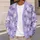 Lavender Ghosts for Cozy Halloween Layers and Casual Fall Outings for Women and Fans All-over Print Knitted Cardigan - 5