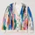 Colorful Abstract Brushstroke Boho Style for Beach Days, Travel, and Casual Summer Wear All-over Print Knitted Cardigan - 1
