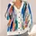 Colorful Abstract Brushstroke Boho Style for Beach Days, Travel, and Casual Summer Wear All-over Print Knitted Cardigan - 4