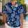 Navy Paisley Swirls And Island Florals For Resort Getaways And Summer Weekends By The Sea Hawaiian Shirt - 1