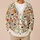 Pumpkin Ghosts, Bats And Wildflowers For Cozy Halloween Layering And Autumn Outings All-over Print Knitted Cardigan - 6