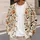 Pumpkin Ghosts, Bats And Wildflowers For Cozy Halloween Layering And Autumn Outings All-over Print Knitted Cardigan - 5
