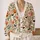 Pumpkin Ghosts, Bats And Wildflowers For Cozy Halloween Layering And Autumn Outings All-over Print Knitted Cardigan - 2
