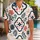 Navy Coral Floral Medallions For Island Getaways And Summer Weekends Away For Men Hawaiian Shirt - 1