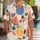 Kawaii Tropical Fruit Picnic for Beach Holidays and Sunny Vacations, Men's Gift Hawaiian Shirt - 1