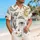 Celestial Eye, Sun and Moon Motifs for Beach Holidays and Island Getaways for Men Hawaiian Shirt - 6