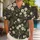 Cream Wildflower and Olive Leaf Botanical Style for Resort Holidays, Travel, and Men Hawaiian Shirt - 1