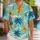 Tropical Palm Waves for Sunny Beach Vacations, Island Getaways and Relaxed Resort Days Hawaiian Shirt - 1
