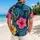 Tropical Hibiscus and Monstera Foliage for Beach Vacations and Resort Getaways Hawaiian Shirt - 2