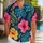 Tropical Hibiscus and Monstera Foliage for Beach Vacations and Resort Getaways Hawaiian Shirt - 1