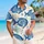 Blue Tropical Fish and Sea Fans for Beach Holidays and Resort Weekends Hawaiian Shirt - 6