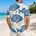 Blue Tropical Fish and Sea Fans for Beach Holidays and Resort Weekends Hawaiian Shirt - 2