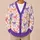 Colorful Bow And Star Motif For Casual Vacation Looks For Stylish Plus Size Women All-over Print Knitted Cardigan - 6