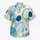 Aqua Geometric Circles and Gold Dot Shapes for Beach Holidays and Resort Weekends Hawaiian Shirt - 7