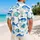 Blue Fish Ocean Motif for Beach Holidays, Island Trips, and Relaxed Coastal Getaways Hawaiian Shirt - 2