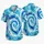 Ocean Blue Spiral Waves for Beach Getaways, Pool Days, and Resort Weekends for Men Hawaiian Shirt - 5