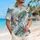 Tropical Palm Fronds And Pink Plumeria For Beach Vacations And Resort Days For Men Hawaiian Shirt - 6