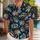 Retro Palm Trees, Coastal Waves and Vintage Jeeps for Beach Vacations and Island Men Hawaiian Shirt - 1