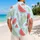 Watermelon Palm Leaves Escape for Beach Holidays and Summer Travel Men's Vacation Wear Hawaiian Shirt - 2