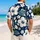 Navy Hibiscus and Island Botanicals for Beach Vacations, Resort Days, and Men’s Escapes Hawaiian Shirt - 2