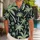 Mint Palm Tree Escape for Beach Holidays and Island Weekends, Relaxed Summer Style Hawaiian Shirt - 1