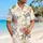 Pastel Rose and Blue Blossom Garden for Tropical Vacations and Resort Weekends for Men Hawaiian Shirt - 6