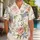 Pastel Rose and Blue Blossom Garden for Tropical Vacations and Resort Weekends for Men Hawaiian Shirt - 1