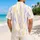 Pastel Wavy Ribbon Motifs for Beach Vacations and Resort Days, Men's Summer Style Hawaiian Shirt - 2