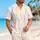 Pastel Wavy Ribbon Motifs for Beach Vacations and Resort Days, Men's Summer Style Hawaiian Shirt - 6