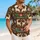 Pixel Reindeer Nordic Holiday Motifs for Festive Island Getaways and Casual Men's Style Hawaiian Shirt - 6