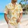 Golden Polynesian Spiral Waves For Island Getaways And Relaxed Resort Evenings For Men Hawaiian Shirt - 6