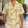 Golden Polynesian Spiral Waves For Island Getaways And Relaxed Resort Evenings For Men Hawaiian Shirt - 1