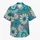 Teal Floral Island Blooms For Beach Vacations And Relaxed Summer Getaways For Men Hawaiian Shirt - 7
