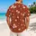 White Island Blossoms on Brick Red Ground for Beach Vacations and Summer Getaways Hawaiian Shirt - 2