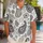 Monochrome Paisley Motifs for Polished Resort Travel and Weekend Wear for Modern Men Hawaiian Shirt - 1