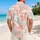 Pink Ocean Waves for Beach Days and Island Getaways, Relaxed Coastal Style for Men Hawaiian Shirt - 2