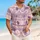 Lavender Tribal Waves And Spirals For Island Getaways, Beach Holidays And Summer Days Hawaiian Shirt - 6