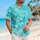 Turquoise Pool Water Ripples for Beach Holidays and Resort Getaways, Men's Summer Style Hawaiian Shirt - 6