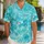 Turquoise Pool Water Ripples for Beach Holidays and Resort Getaways, Men's Summer Style Hawaiian Shirt - 1