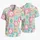 Pastel Island Checkered Flowers for Beach Vacations, Resort Getaways, and Men’s Style Hawaiian Shirt - 5