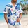 Blue Butterfly Garden for Island Getaways and Summer Evenings, Men's Vacation Style Hawaiian Shirt - 6